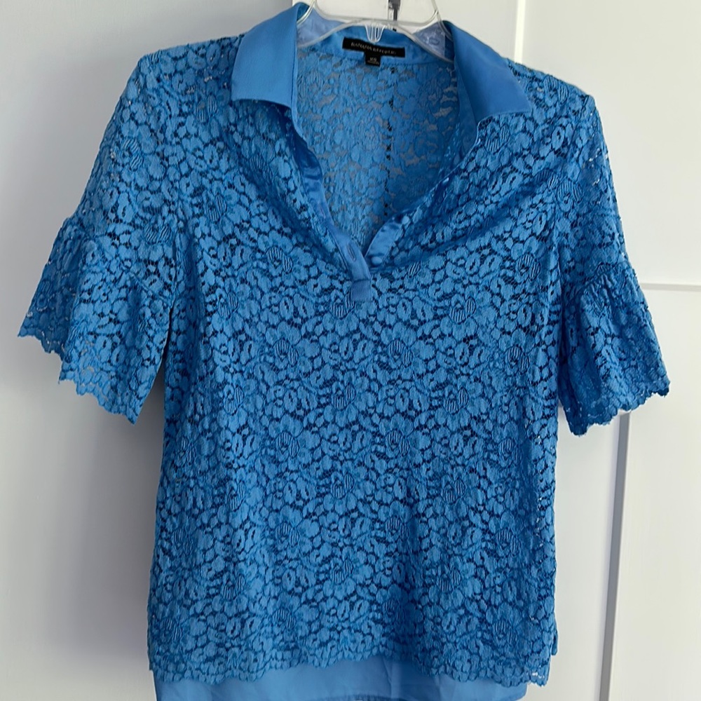 Work blouse baby blue